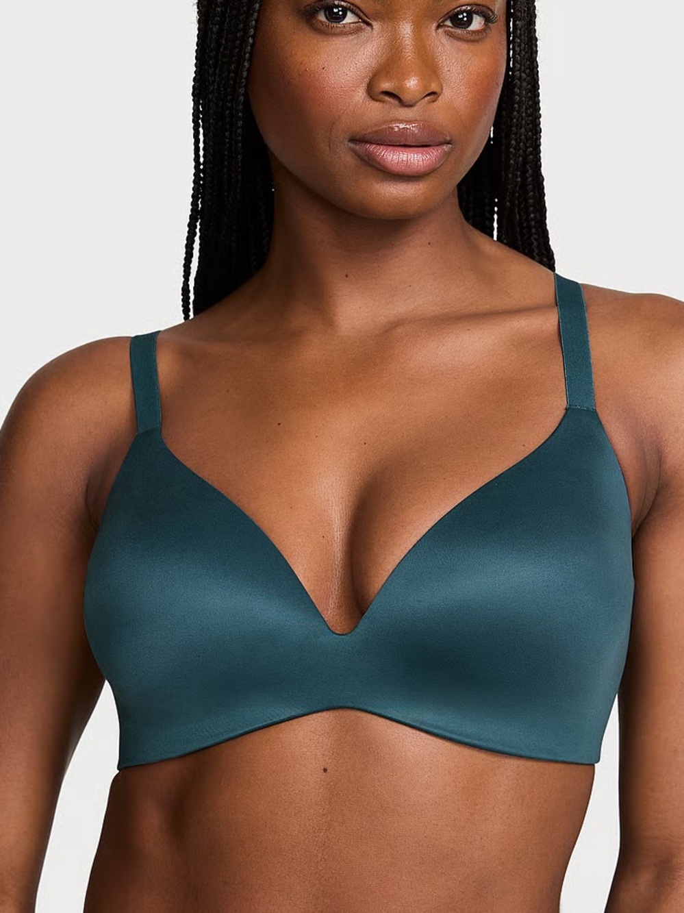 NWT Victoria's Secret Infinity Flex Lined Semi Demi Teal T-Shirt Bra | 34C